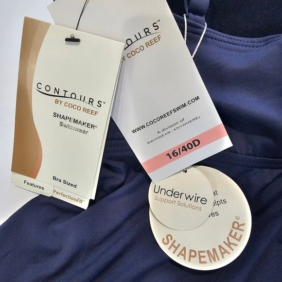 Coco Reef Contours Diamond Surplice Tankini Top - Picture 7 of 9